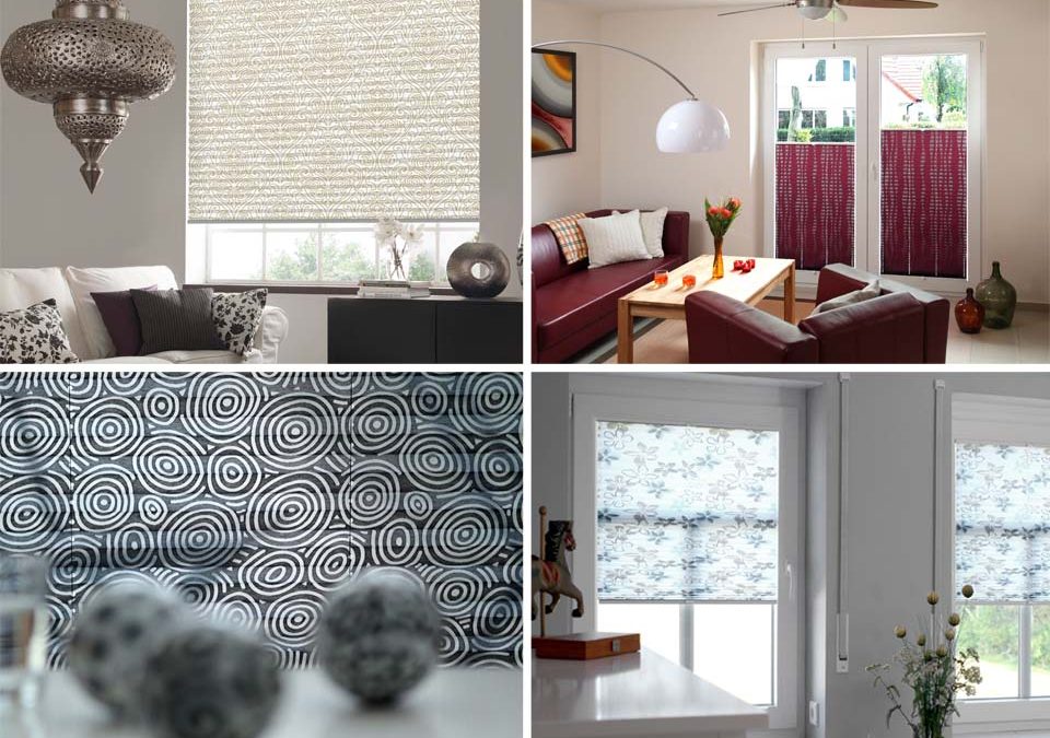 Dressing your windows with patterned blinds